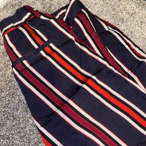 Striped Flared Pants